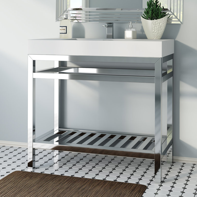 Ensemble de meuble-lavabo simple 36 po Halesowen, Noir mat