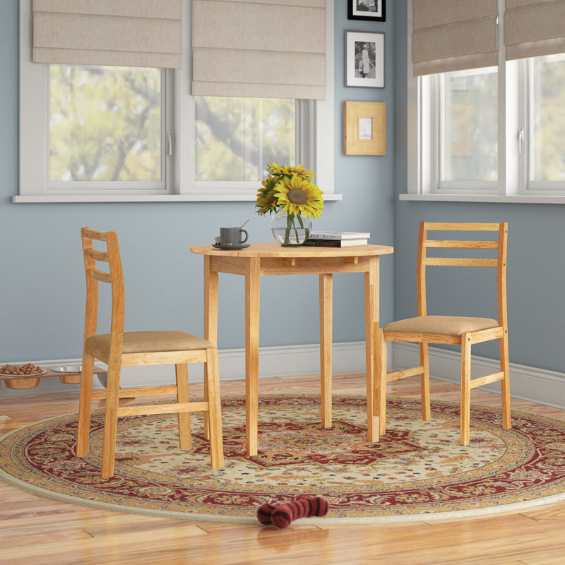 Beggs Drop Leaf  Wood Dining Set, Natural