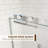 56" - 60" W x 58" H Double Sliding Semi-Frameless Tub Door with 1/4" (6mm) Clear Tempered Glass-107510522