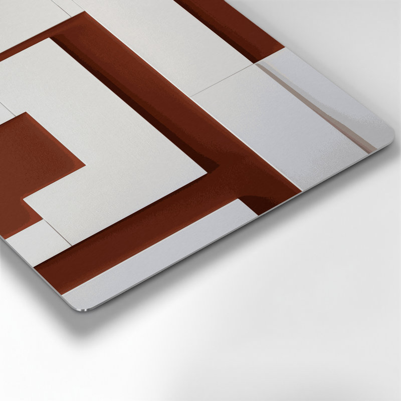 Minimalism 23 Brown Metal Wall Art, 11" H x 14" W