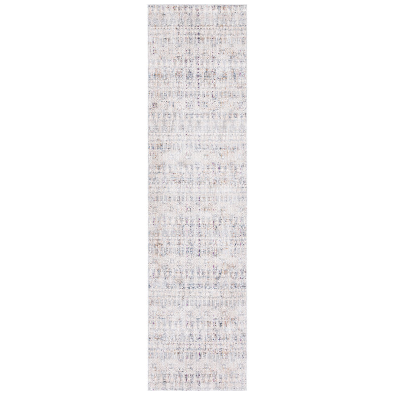 Tapis argenté / bleu Lauren Ralph Lauren, Tapis de couloir 2 pi 2 po x 8 pi