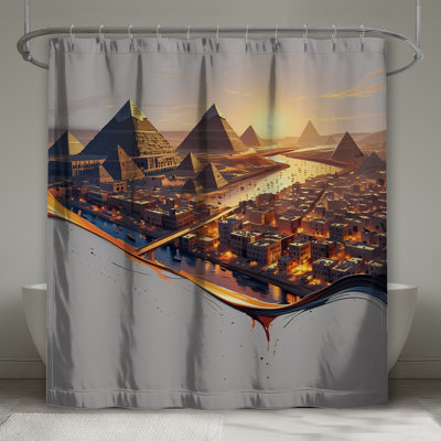 Rideaux de douche Pyramids At Sunset