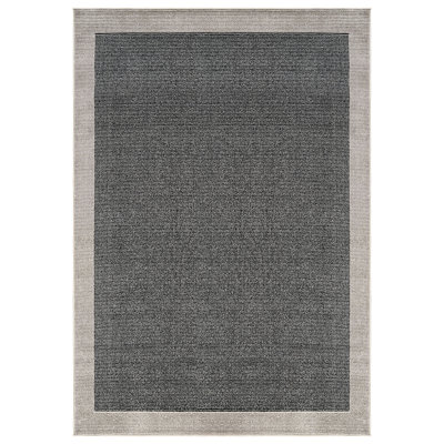 Modern Geometric Area Rug Bordered Contemporary Design