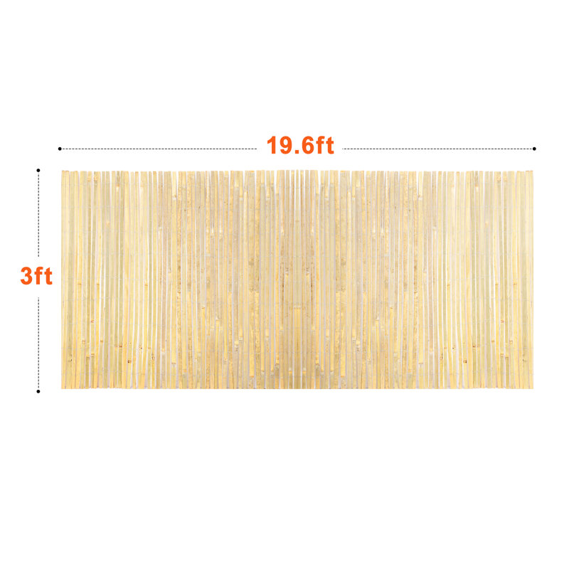 91.4cm H x 597.4cm W Bamboo Border Fencing