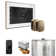 XButler Max Steam Shower Control Package with iSteamX Control and Steamhead in White Nouveau Bronze