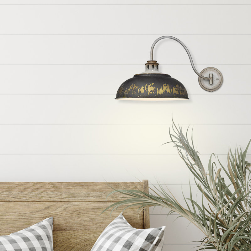 Applique murale Chesterle, Fer noir antique