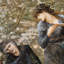 «The Beguiling of Merlin, 1874» par Sir Edward Coley Burne-Jones, reproduction d'art encadrée-10666072