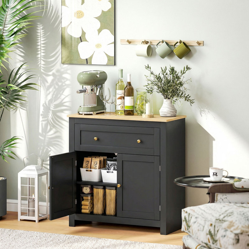 78.5cm Sideboard, Black
