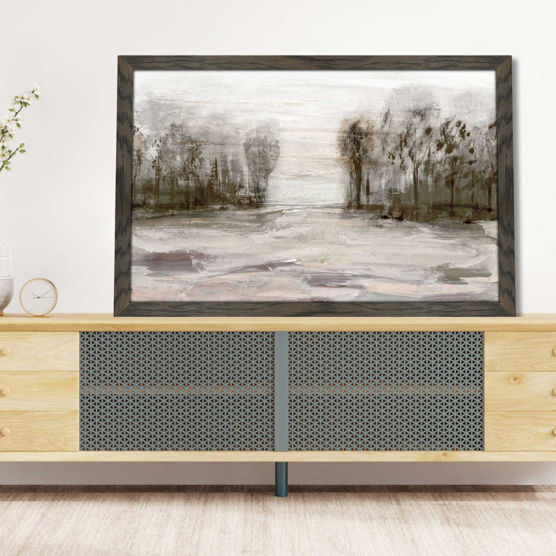 Près du mont Graham - Peinture, L 27,5 po x H 21,5 po, Cadre noir