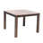 Square Teak Solid Wood Outdoor Dining Table Umbrella Hole , 39.37 " W 39.37 " D