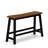 4 Piece Dining Table Set Includes a Rectangular Dining Room Table and 2 Stools with a Bench, Black & Cherry-906948271-906948176-906948177