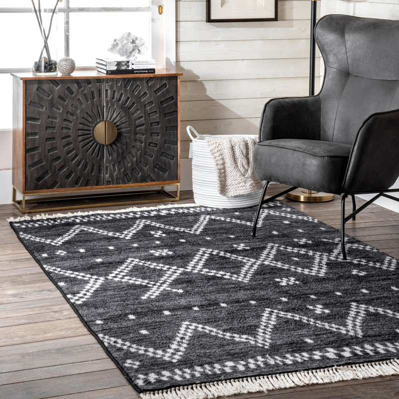 Lavina Moroccan Indoor Rug, Rectangle 4'4" x 6'