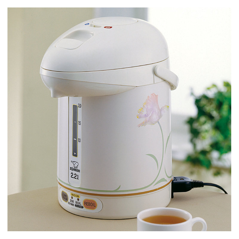 Zojirushi Micom 2.31 qt Electric Tea Kettle, White Ballerina