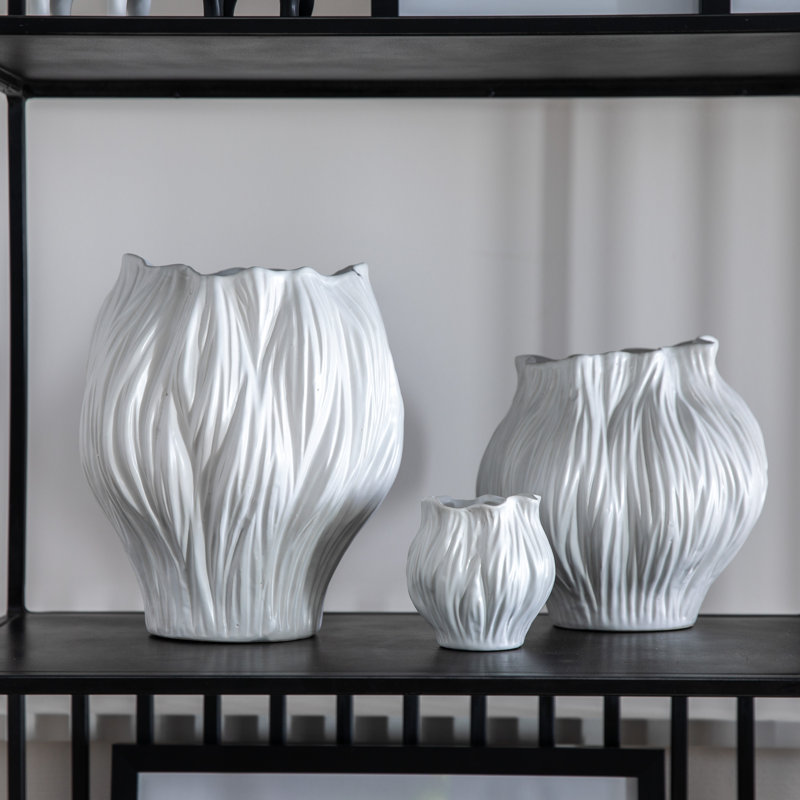 Pivoine Clay Table Vase, 27.00" H x 25.00" W x 25.00" D