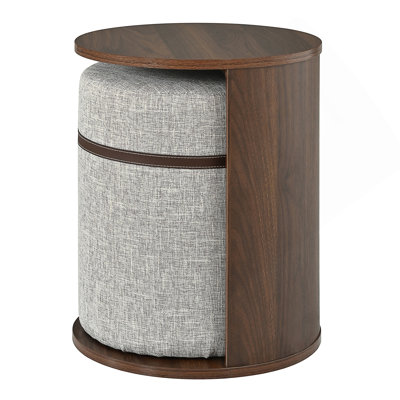 Pull-out Combo End Table with Hidden Stool