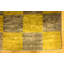 Tapis de zone en laine doré/brun 3 pi x 4 pi 10 po one-of-kind à la main noué la Nash
