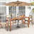 Bylas Rectangular Acacia Solid Wood Outdoor Dining Table Yes ,-1157002640