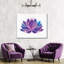 Silhouette de lotus mauve-1934696693