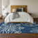 Premium Machine Washable Prisco Navy Rug