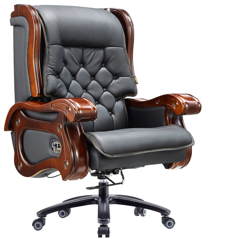 Fauteuil de direction en cuir véritable Timko
