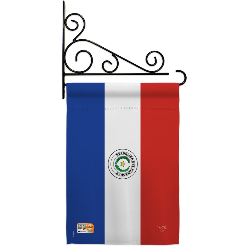 Double Sided 18.5'' H x 13'' W Polyester Flag Set