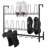 Wall Entryway 9 Pair Shoe Hanging Rack-74735328