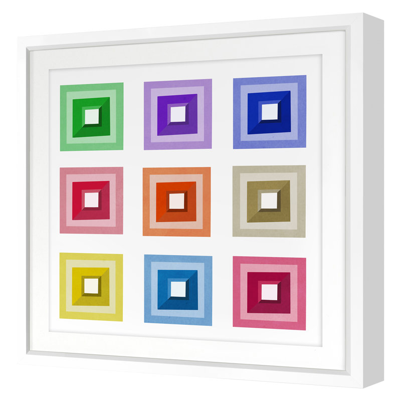 Tromp 1 Print by Dana Gibson, 24" H x 24" W x 1.25" D, White Framed
