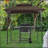 Outdoor Grill Gazebo 8 x 5 Ft, Shelter Tent, Double Tier Soft Top Canopy and Steel Frame with hook and Bar Counters-112385240