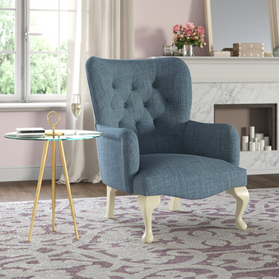 Loretta Upholstered Wingback Chair