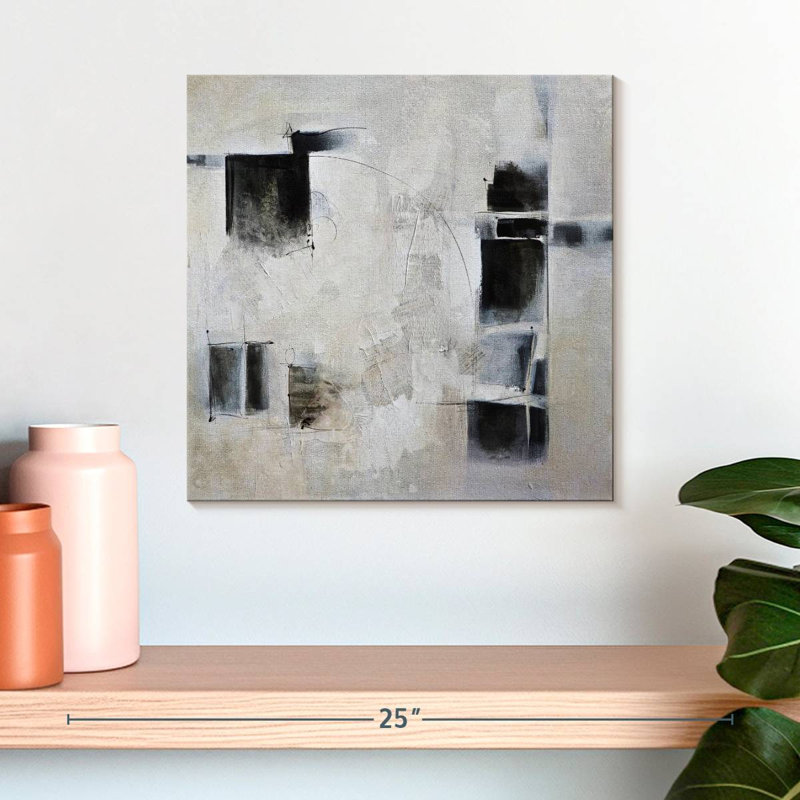 Black And White And In Between, 16" H x 16" W