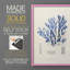 Algue bleue bleue - reproduction encadrée de qualité supérieure - prête à être accrochée - aucun clou requis - aucun clou requis-807077255-807077256