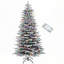 Arbre de Noël artificiel enneigé 6,5 pi