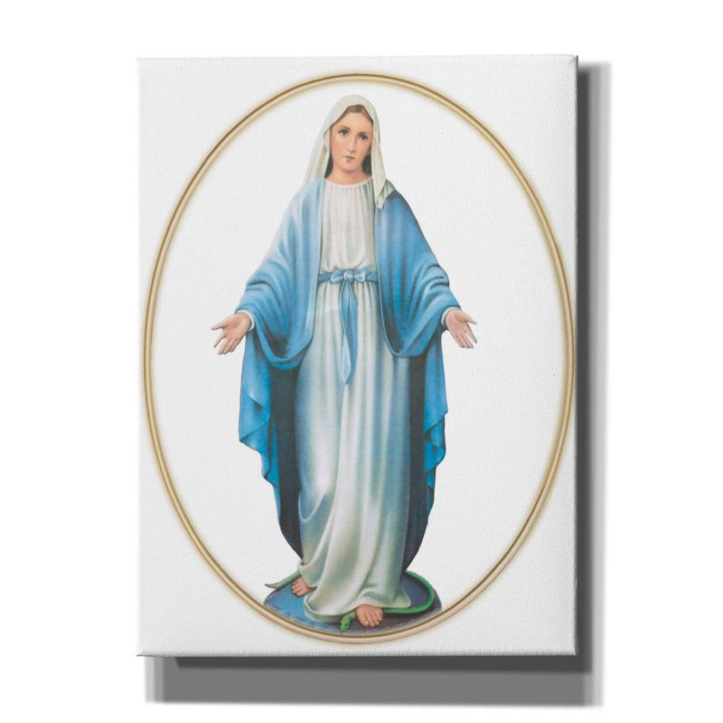 «Circled Virgin Mary» par Art Licensing Studio, art mural sur toile, H 54 po x l 40 po x P 1,5 po