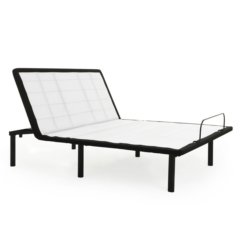 Metal Grey Adjustable Base With Head-Up Ability - Joint And Improve Sleep Quality Setting Color To Enhance Sleeping Comfort Stress