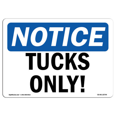 Trucks Only Sign