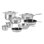 Le Creuset Essential Stainless Steel 13-Piece Cookware Set