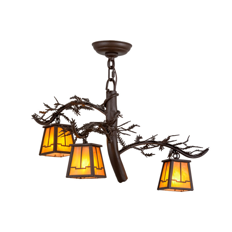 Rustic Lodge 3 - Light Chandelier