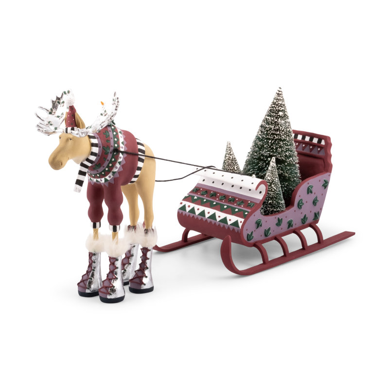 Patience Brewster Mooseltoe Milton Pulling Sleigh