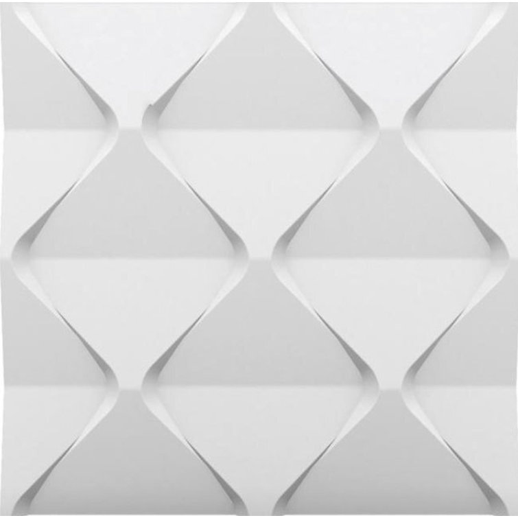 Harmony 23.5" x 23.5" Seamless Glue-up 3D Wall Panels