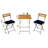 Lindol Rectangular 2 - Person 21.7" Long Bistro Set with Cushions