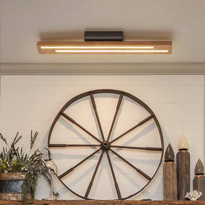 Dimmable LED Wood Wall Sconce