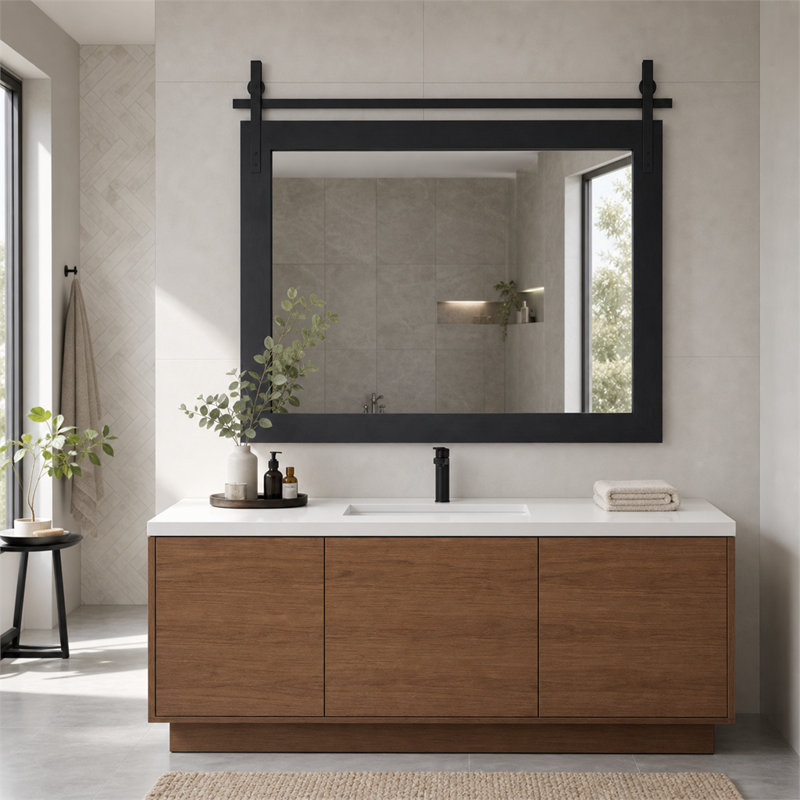 Miroir de salle de bain mural Farmhouse