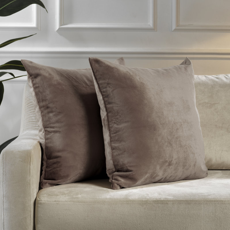 Matte Velvet Pillow Cover, 16" x 16", 19 Beaver