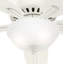 Ventilateur de plafond à profil bas 52 po avec lumière DEL et chaîne de traction Hunter-56420886