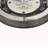 Marit Round Wall Clock in Brown, Mirror, Transitional Style