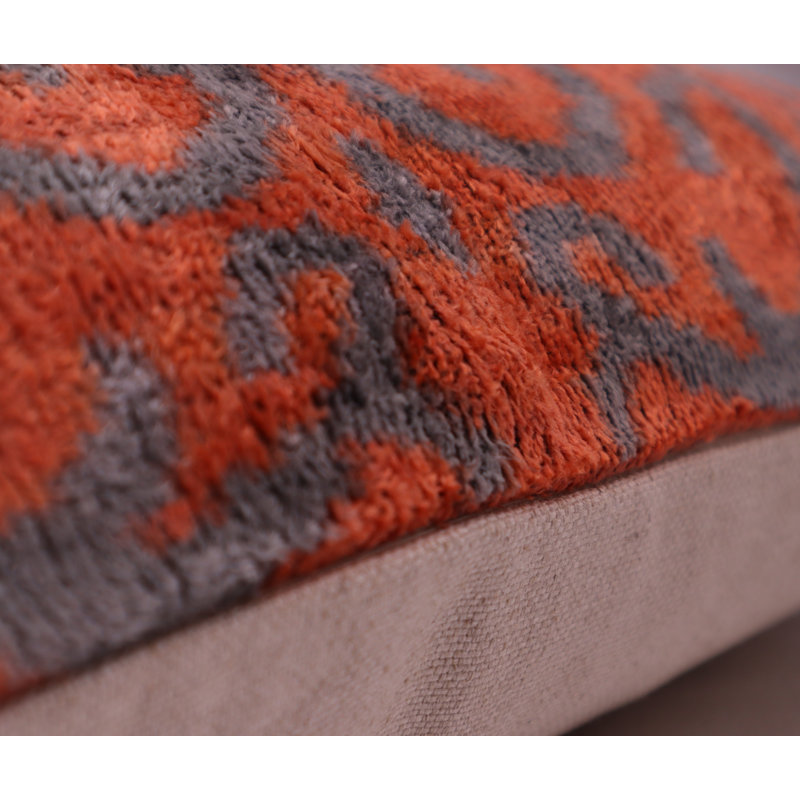 Silk and Velvet Lumbar Pillow Cover & Insert