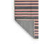 Tapis beige à rayures horizontales lavable à la machine-377851545