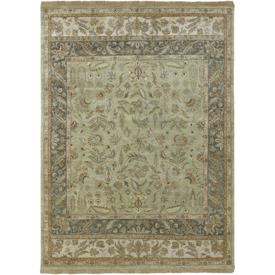 Harrell Wool Floral Indoor Rug