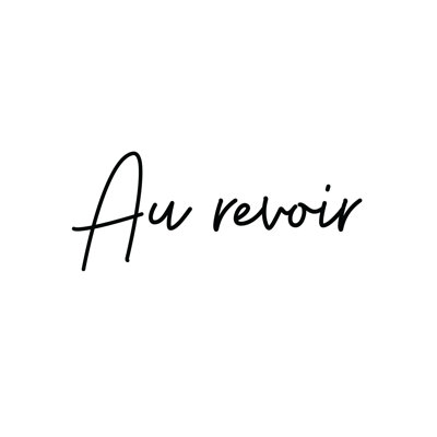 Au Revoir - Wrapped Canvas Print