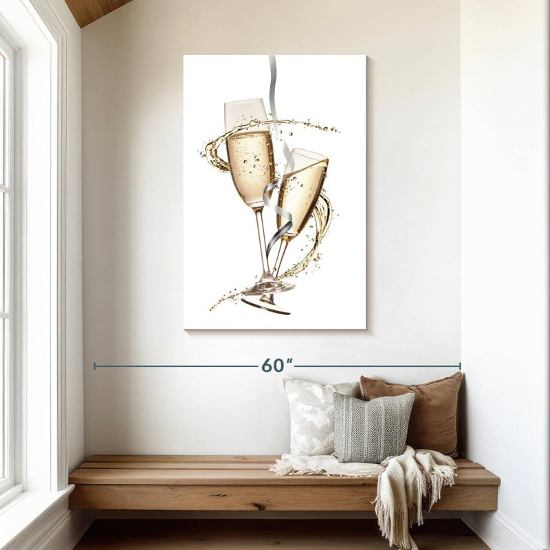 Yarlin Celebratory Champagne, 45" H x 30" W